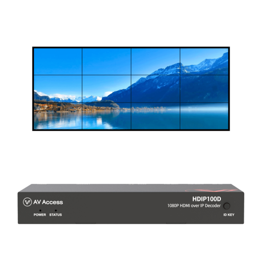 AV Access_HDIP 100D 1080P HDMI over IP Extender_Front Panel(1)