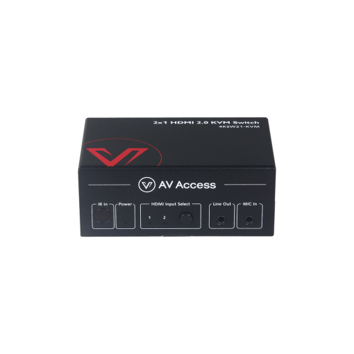 AV Access_4KSW21-KVM 2x1 4K HDMI KVM Switch_Front Panel