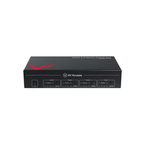 AV Access_4KMX44-H2 4x4 4K HDMI Matrix Switch_Front Panel